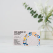 Carte De Visite Produits et services de nettoyage (Debout devant)