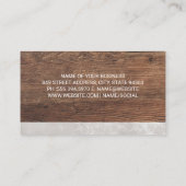 Carte De Visite Produits frais | Table de bois (Dos)