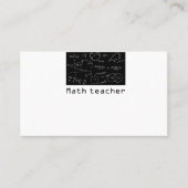 Carte De Visite Prof de maths tableau noir (Devant)