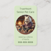 Carte De Visite Profesional Senior Dog Sitter Dog Physical Therapy (Devant)