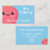 Carte De Visite Professeur (Devant / Derrière)