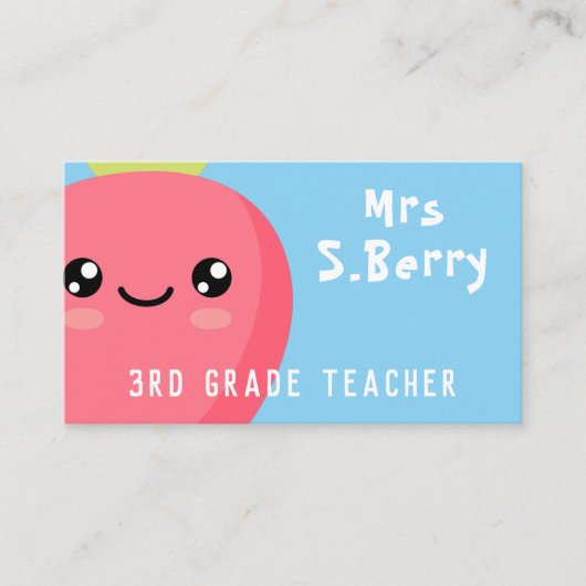 Carte De Visite Professeur (Devant)