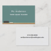 Carte De Visite Professeur (Devant / Derrière)