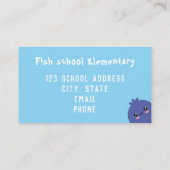 Carte De Visite Professeur (Dos)