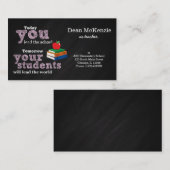 Carte De Visite Professeur (Devant / Derrière)