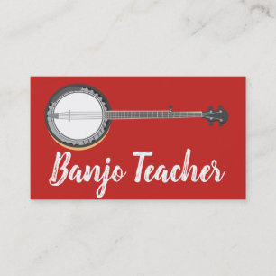 Carte De Visite Professeur Beantown Banjo Personnaliser