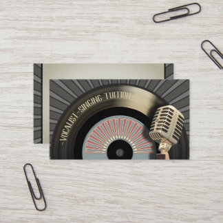 Carte De Visite Professeur chanteur de chanteur de chanteur