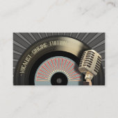 Carte De Visite Professeur chanteur de chanteur de chanteur (Devant)