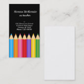 Carte De Visite Professeur * choisir la couleur arrière - plan (Devant / Derrière)