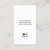 Carte De Visite Professeur Creative Apple Splash Professional (Dos)