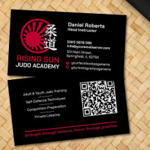 Professeur d'académie de judo - Kanji et soleil le