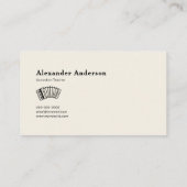 Carte De Visite Professeur d'accordion (Dos)