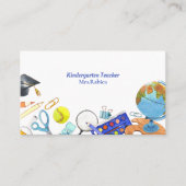 Carte De Visite Professeur d'aquarelle maternelle (Devant)