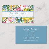Carte De Visite Professeur d'art floral moderne et tendance (Devant / Derrière)