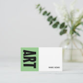 Carte De Visite Professeur d'Art Moderne Téméraire, Professionnel (Debout devant)