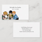 Carte De Visite Professeur d'art pour enfants ARTS et artisanat (Devant / Derrière)