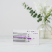 Carte De Visite Professeur d'art, Retour à l'école, Crayon couleur (Debout devant)