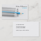 Carte De Visite Professeur d'art, Retour à l'école, Crayon couleur (Devant / Derrière)