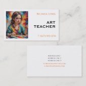 Carte De Visite Professeur d'art | Sepia (Devant / Derrière)