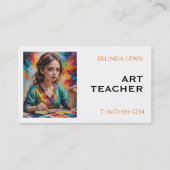 Carte De Visite Professeur d'art | Sepia (Devant)