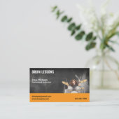 Carte De Visite Professeur de Batterie | Cours (Debout devant)