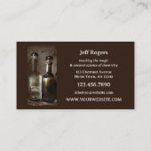 Carte De Visite Professeur de chimie ancienne science (Dos)