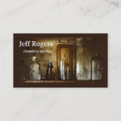 Carte De Visite Professeur de chimie ancienne science (Devant)