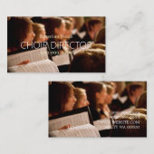 Carte De Visite Professeur de chorale Directeur de musique vocalis (Devant / Derrière)