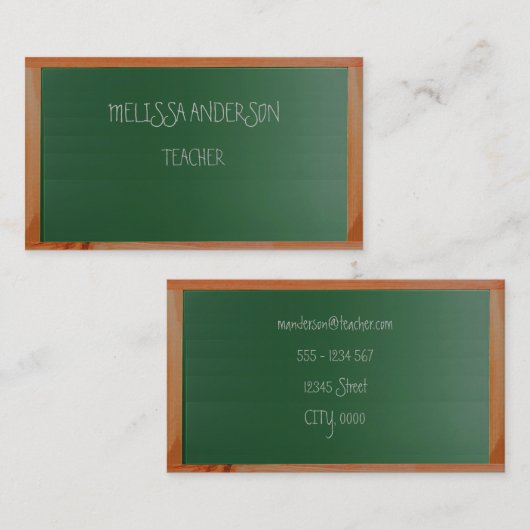 Carte De Visite professeur de conseil (Devant / Derrière)