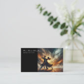 Carte De Visite Professeur de Danse Ballet Danseuse Professeur (Debout devant)