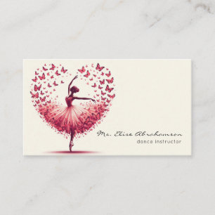 Carte De Visite Professeur de Danse Ballet Danseuse Professeure