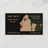 Carte De Visite Professeur de danse indienne professeur de danse (Devant)