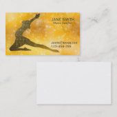 Carte De Visite Professeur de danse instructeur de danse moderne é (Devant / Derrière)