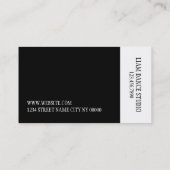 Carte De Visite Professeur de Danse Professionnel, Cours, Studio (Dos)
