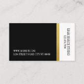 Carte De Visite Professeur de Danse Professionnel, Cours, Studio (Dos)