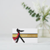 Carte De Visite Professeur de danse professionnel, Leçons, Studio (Debout devant)