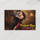 Carte De Visite Professeur de danse tango (Devant)