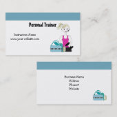 Carte De Visite Professeur de fitness (Devant / Derrière)