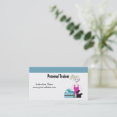 Carte De Visite Professeur de fitness (Debout devant)