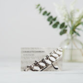 Carte De Visite Professeur de Flûte Moderne Professionnel (Debout devant)