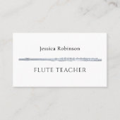 Carte De Visite Professeur de Flûte Professeur d'Instrument de Mus (Devant)