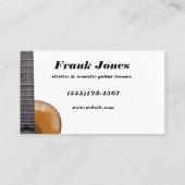 Carte De Visite Professeur de guitare (Dos)