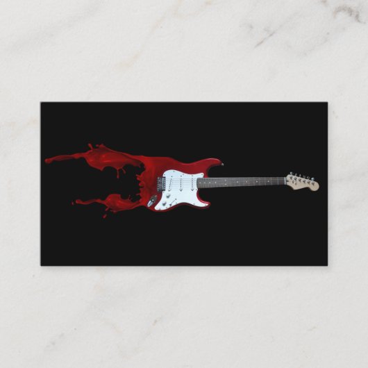 Carte De Visite Professeur de guitare (Devant)