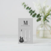 Carte De Visite Professeur de Guitare Musicien Professionnel Code  (Debout devant)
