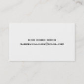 Carte De Visite professeur de guitare musique cool blanc (Dos)