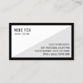 Carte De Visite Professeur de guitare, Professionnel (Dos)