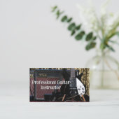 Carte De Visite Professeur de Guitare Professionnel (Debout devant)