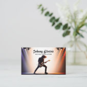 Carte De Visite Professeur de guitare Rock Star (Debout devant)
