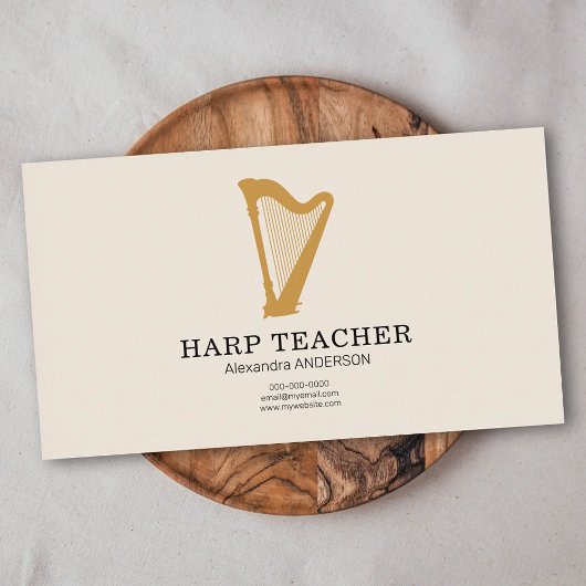 Carte De Visite Professeur de harpe