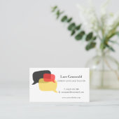 Carte De Visite Professeur de langue allemande (Debout devant)